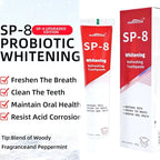 NASHUDA SP-8[Triple Whitening] Probiotic Whitening Toothpaste,Free of Fluoride,Hydroxyapatite,Anti plaque, Oral Health Management - Specification: 1 pcs (Tral Packng)