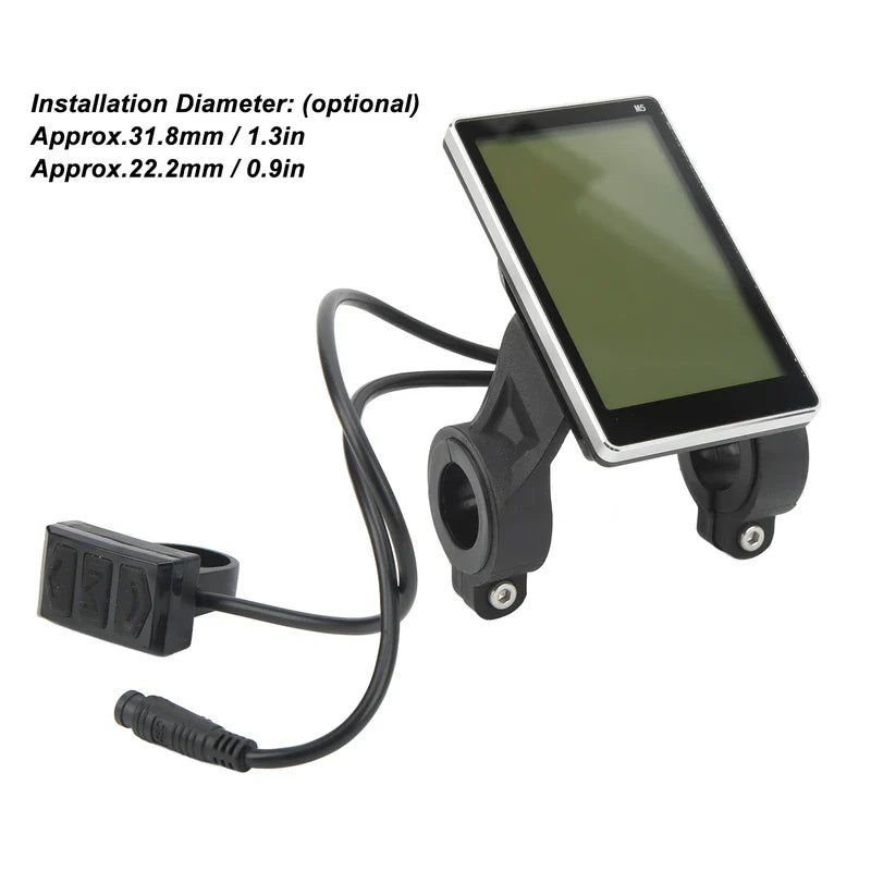 Electric Bike M5 LCD Display Waterproof Connector Panel Electric Scooter Display Panel Screen