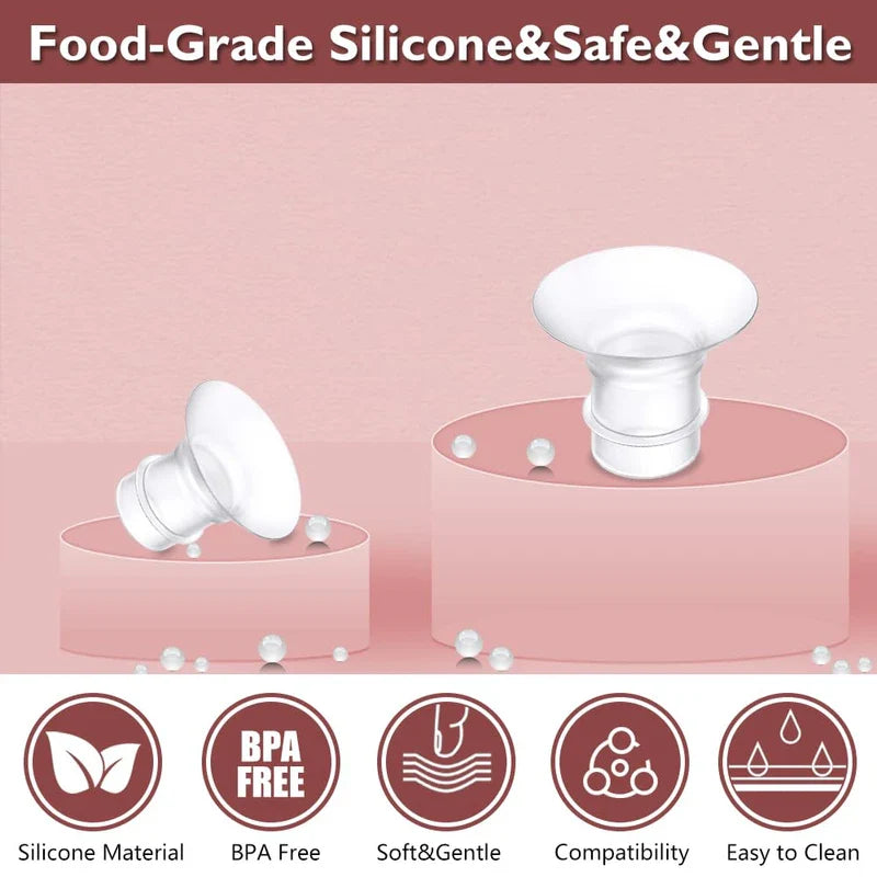 Flange Insert 14pcs 13/15/17/18/19/20/21mm*2 Compatible with Momcozy S12 Pro/S9 Pro/S10/S12/Spectra/Medela/Bellababy/Lansinoh/TSRETE/Willow 24mm Breast Pump,Reduce 24mm Tunnel Down to Correct Size