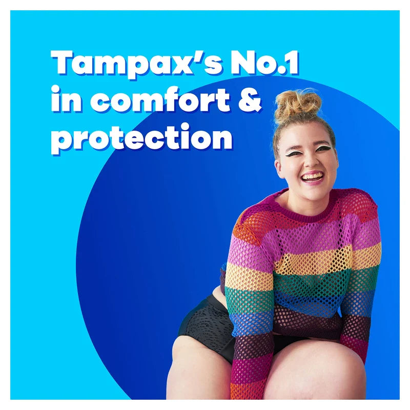 Tampax Compak Pearl Tampons, Regular With Applicator, 16 Tampons (16 x 1 Packs), Leak Protection And Discretion
