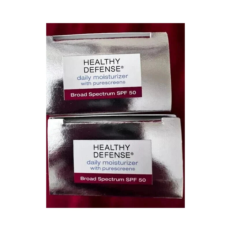 Lot of 2 Neutrogena Healthy Defense Daily Moisturizer Sensitive Skin SPF 50 READ