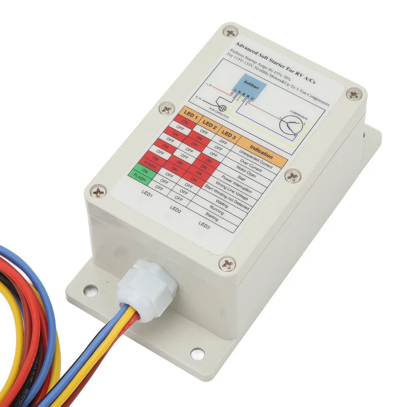 RV AC Soft Starter ASY 364 X20 IP 364 Air Conditioner Soft Start Compressor Unit Kit for 115V to 135V 50 to 60Hz Motors and Up