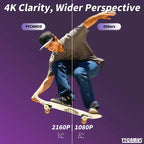 YYCAMUS 4K Camera Glasses, Upgrade Smart Sunglasses with Camera, Video Glasses with UV Protection for Outdoor Activities & Travel