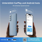 KUKIHO 2025 Version Carplay Wireless Adapter, Android Car Wireless Adapter, Wireless 2 in 1 Converts Wired Android Car/Carplay into Wireless, Suitable for Cars with Android Car and Carplay