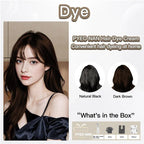 PYEONAN Hair Dye Professional Comb, Natural Plant Extracts, Black or Dark Brown Cream, 2 in 1 Dyeing & Haircare, Easy to Dye Healthy Coloring for Grey Hair 2.8Oz. /80g - Color: Dark Brown (1pc)