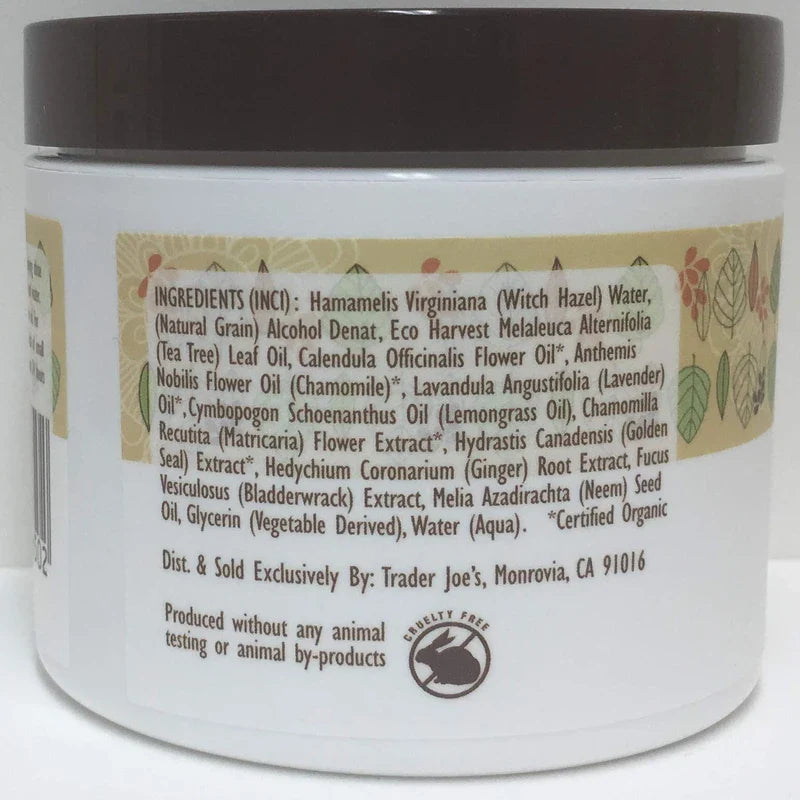 Trader Joe's Spa Natural Facial Cleansing Pads with Tree Oil