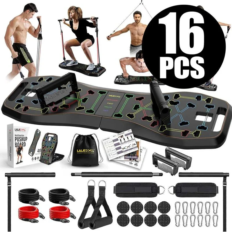 LALAHIGH Emurdyon Portable Home Gym System: Home-Friendly, High-Quality Materials, Versatile Training Options, Perfect for All Fitness Levels，Portable - Specification: 16PCS-Delux Plus