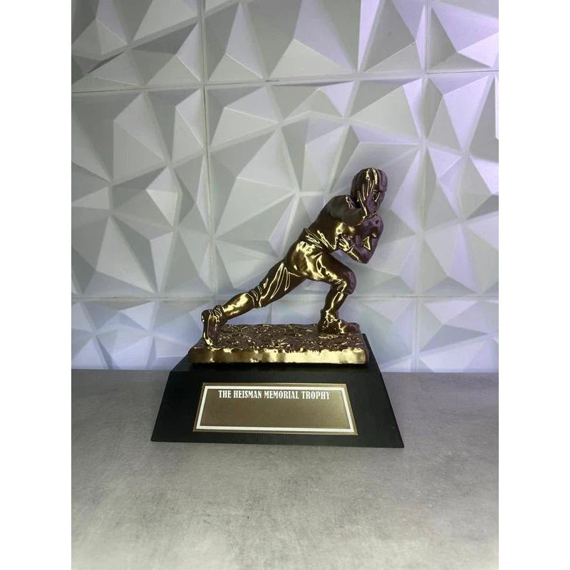 Customizable Heisman Trophy Replica | 10-Inch Personalized College Football Award | 3D-Printed Heisman Trophy