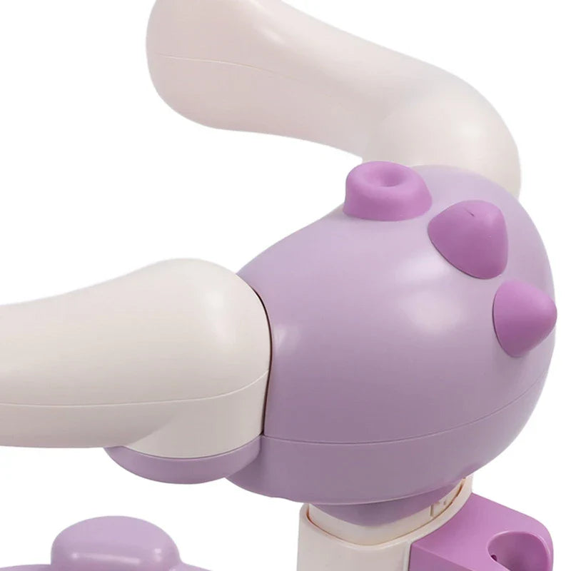 Baby Hug Bath Tower, Non Slip Toddler Shower Stand Support, Adjustable Baby Shower Stand, for Bathroom (Purple)