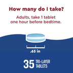 Nature Made Nature Made Wellblends Sleep Longer, Melatonin 10mg, L theanine 100 mg, and GABA 100mg, Sleep Supplement, 35 Tri-Layer Tablets
