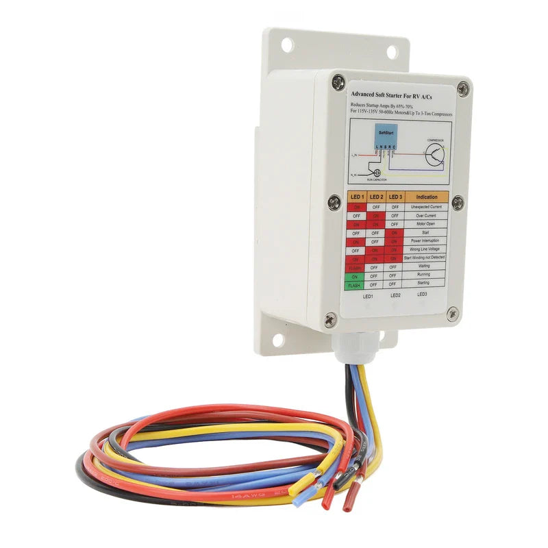 RV AC Soft Starter ASY 364 X20 IP 364 Air Conditioner Soft Start Compressor Unit Kit for 115V to 135V 50 to 60Hz Motors and Up