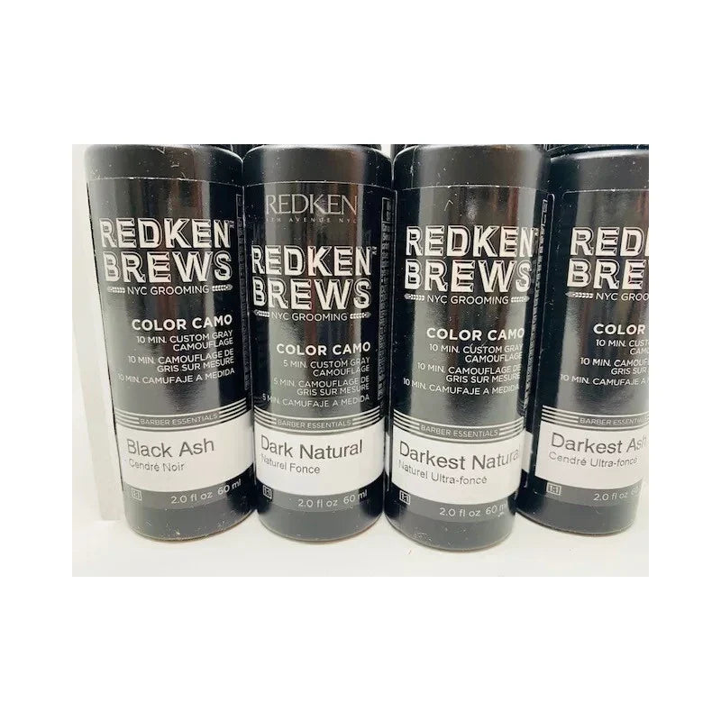 REDKEN BREWS FOR MEN 5 Minute Color Camo For Grey Hair: (CHOOSE) FastShipping - Medium Ash