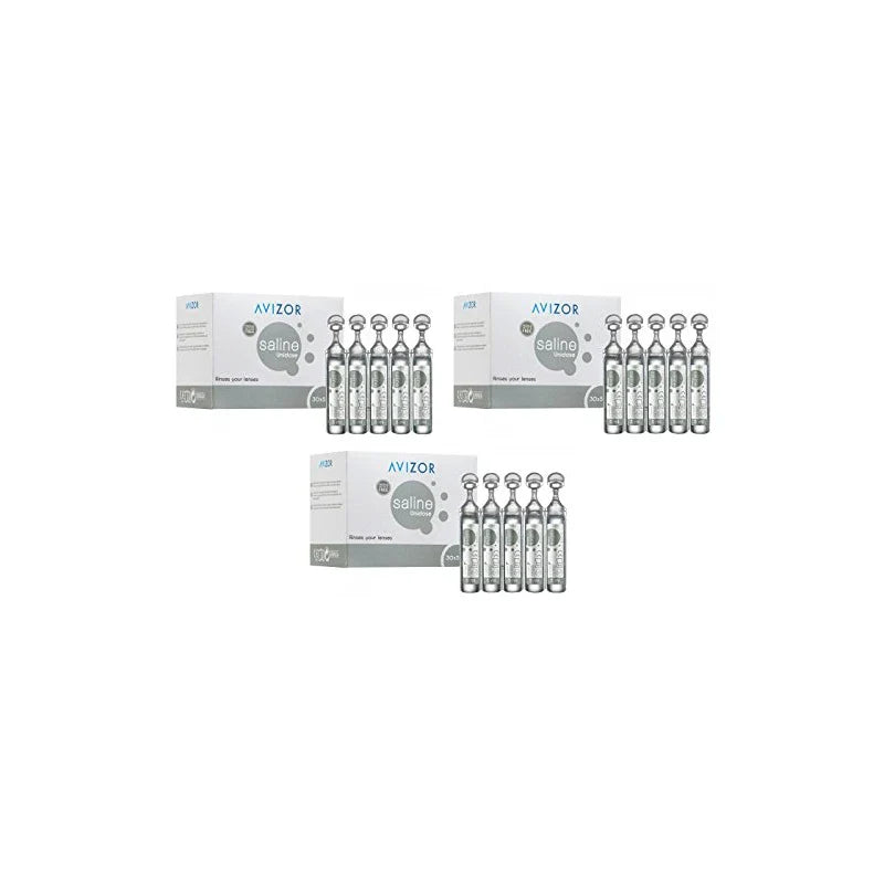 Unidose Saline by Avizor 30 x 5ml X3 Pack