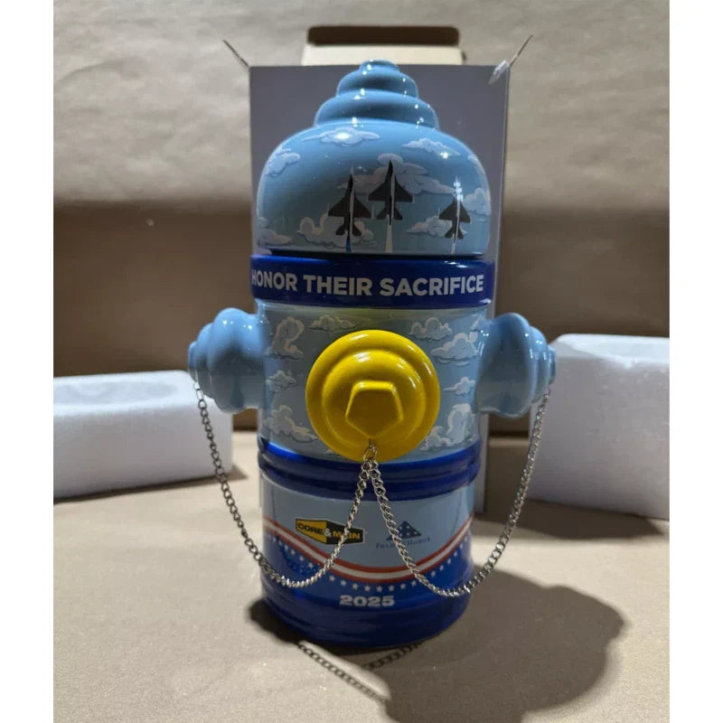 Core and Main 12" RARE Core and Main Promotional 2025 Folds of Honor Fire Hydrant Cookie Jar