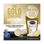 H2O Air Water Americas Gold Standard Organic Sulfur Crystals 1lb - 99.9% Pure MSM Crystals - Largest...