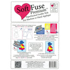 Shades Textiles SOFT FUSE PREMIUM Paperbacked Fusible Web for Applique ~ 8 x 9 Each ~ 10 Sheets