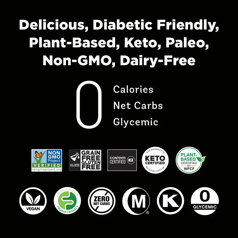 RxSugar 30 Stick Pack Carton 6-Pack | Diabetes-Safe Natural Sugar | Keto Certified | Non-GMO Project Verified | Gluten-Free Certified