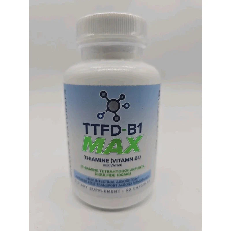 MaxLife Naturals TTFD Thiamine B1 Supplement 60Capsules Made in USA- Thiamine TTFD Vitamin B1 MAX