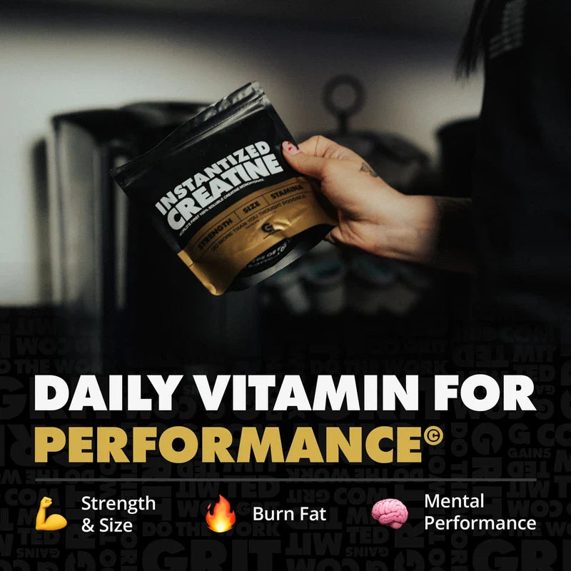 Gains in Bulk Instantized Creatine Monohydrate for Women and Men, Soluble Pre Workout Powder, Supports Muscle Building, Strength and Performance, Bodybuilding Supplements, Unflavored, 100 Servings